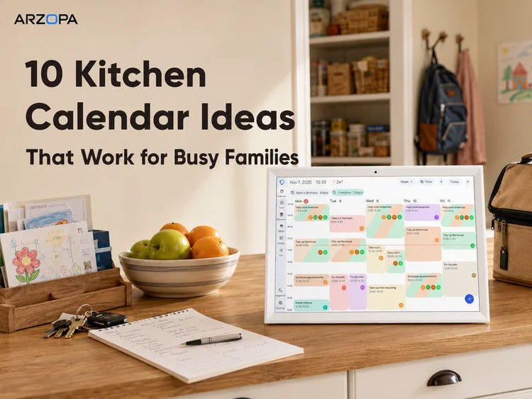 Kitchen Calendar Ideas: Paper, Boards, Screens and More