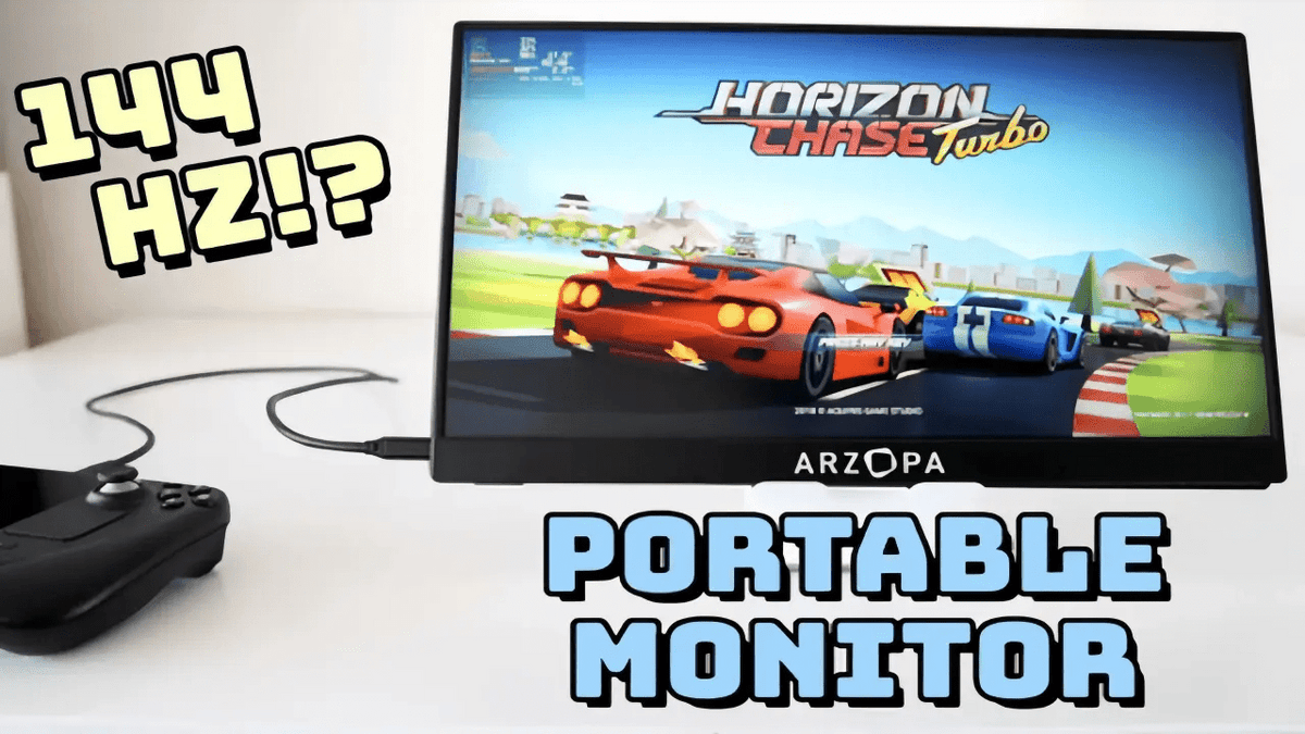 144Hz Portable Monitor Worth It? Arzopa Reviewed by Retro Game Corps - Arzopa