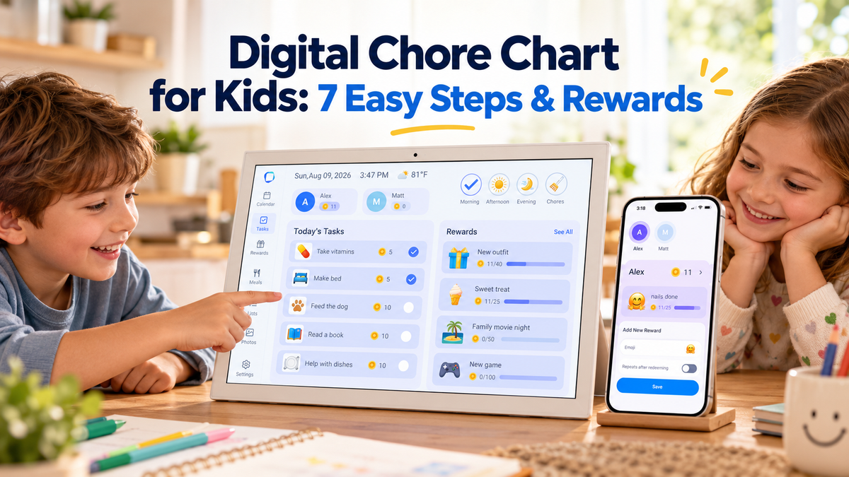Digital Chore Chart for Kids: 7 Easy Steps & Rewards – Arzopa