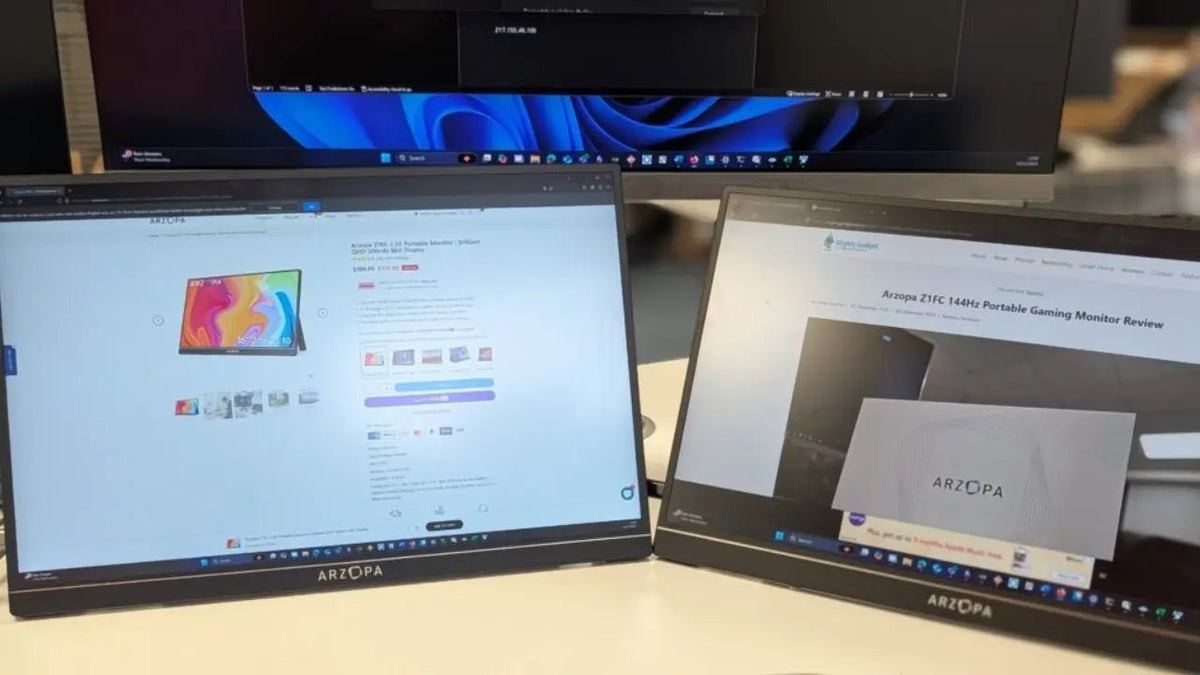 Arzopa Z1FC vs Z1RC Portable Monitor: 144Hz gaming or 2.5K productivity? - Arzopa