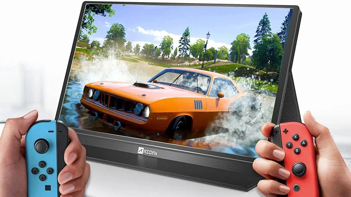 Do portable monitor have built-in speakers or cameras? - Arzopa