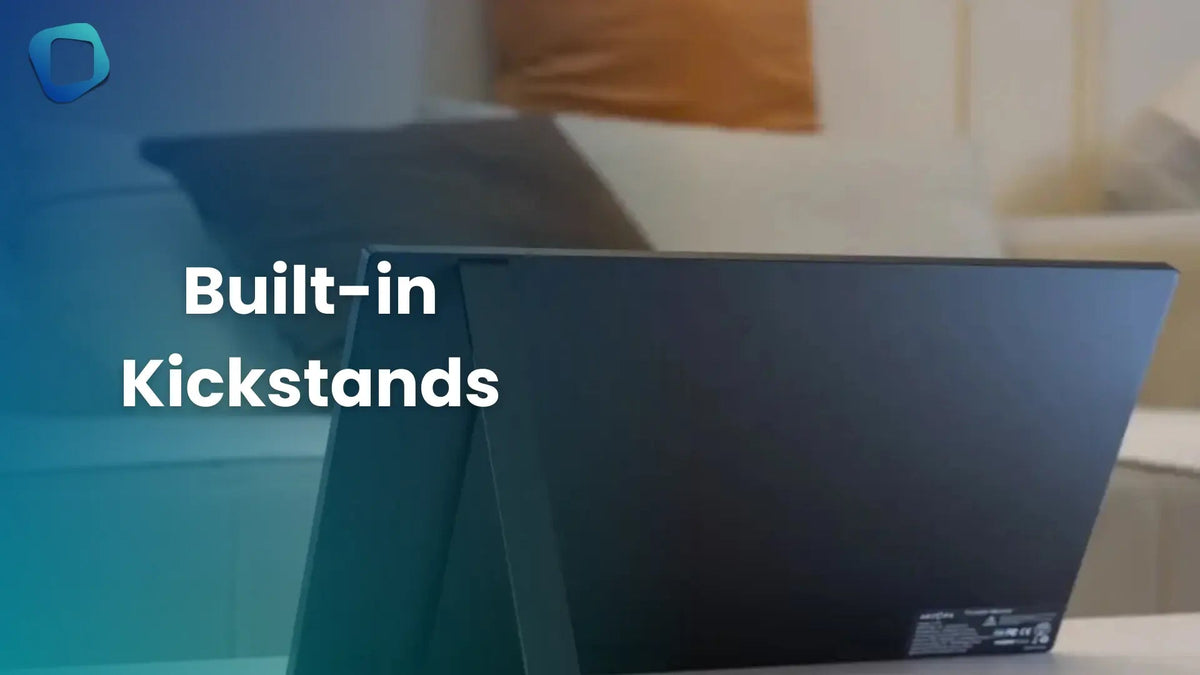 Do Portable Monitors Have Built-in Kickstands or Folding Cases? - Arzopa
