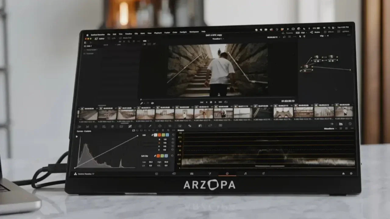 Portable Monitor for Video Editing and Production
