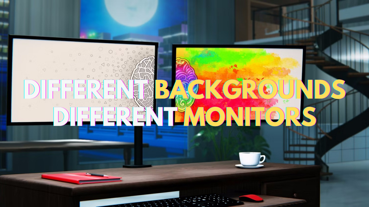 How to Set Different Wallpapers on Dual Monitors - Arzopa
