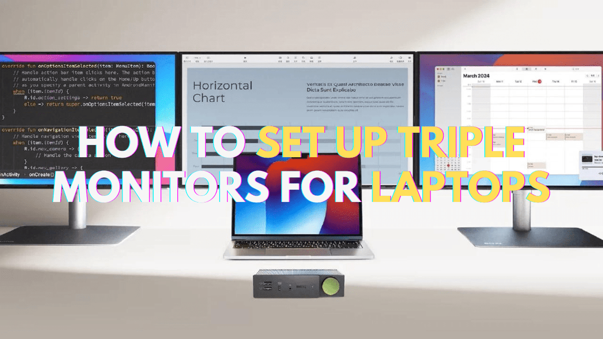 How to Set Up Triple Monitors for Your Laptop [ 2024 Ultimate Guide] - Arzopa