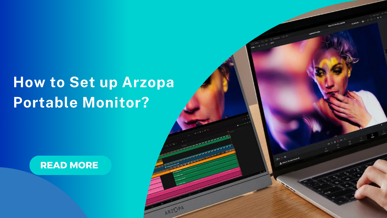 arzopa portable monitor setup
