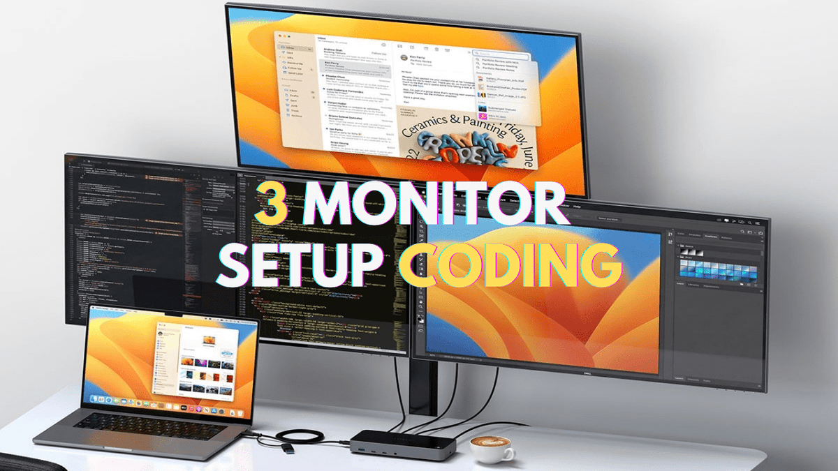 Maximizing Code Efficiency with a Triple Monitor Setup - Arzopa