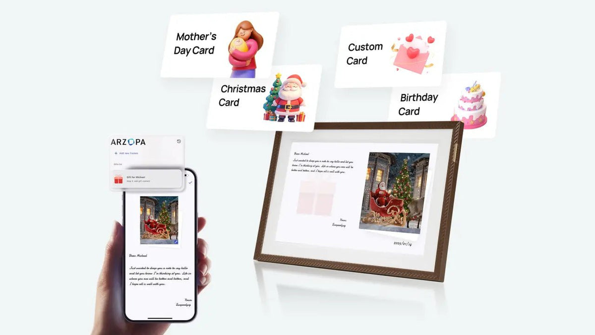 Recommended Digital Picture Frame for Parents|Mother's Day Picks - Arzopa