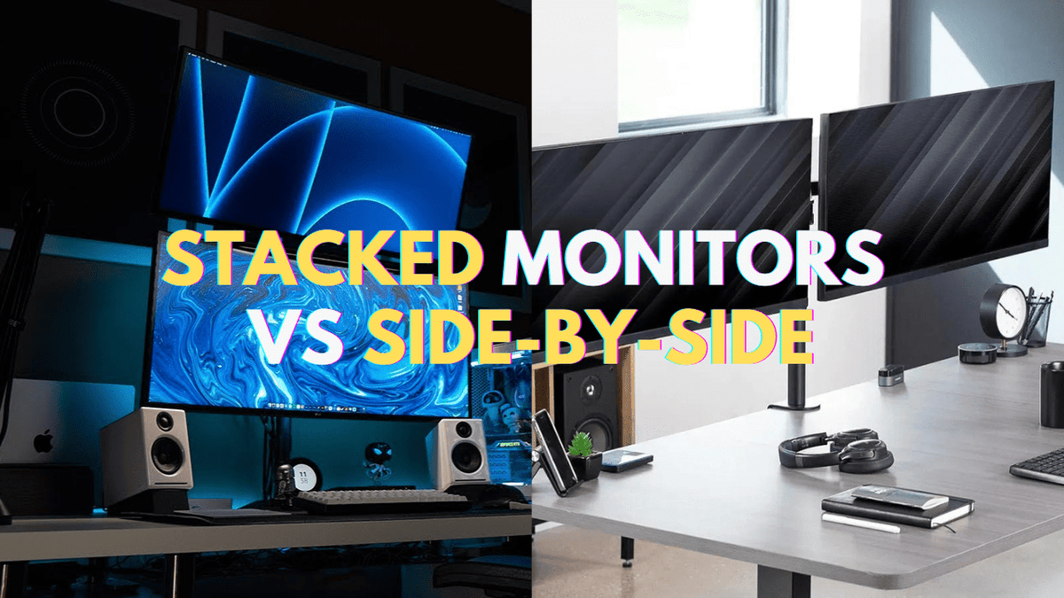 Stacked Monitors vs Side-by-Side: Which Dual Monitor Setup Is Better for You? - Arzopa