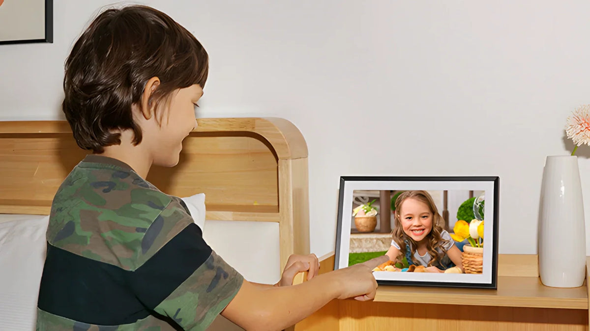Reduce your child's cell phone use with electronic picture frames