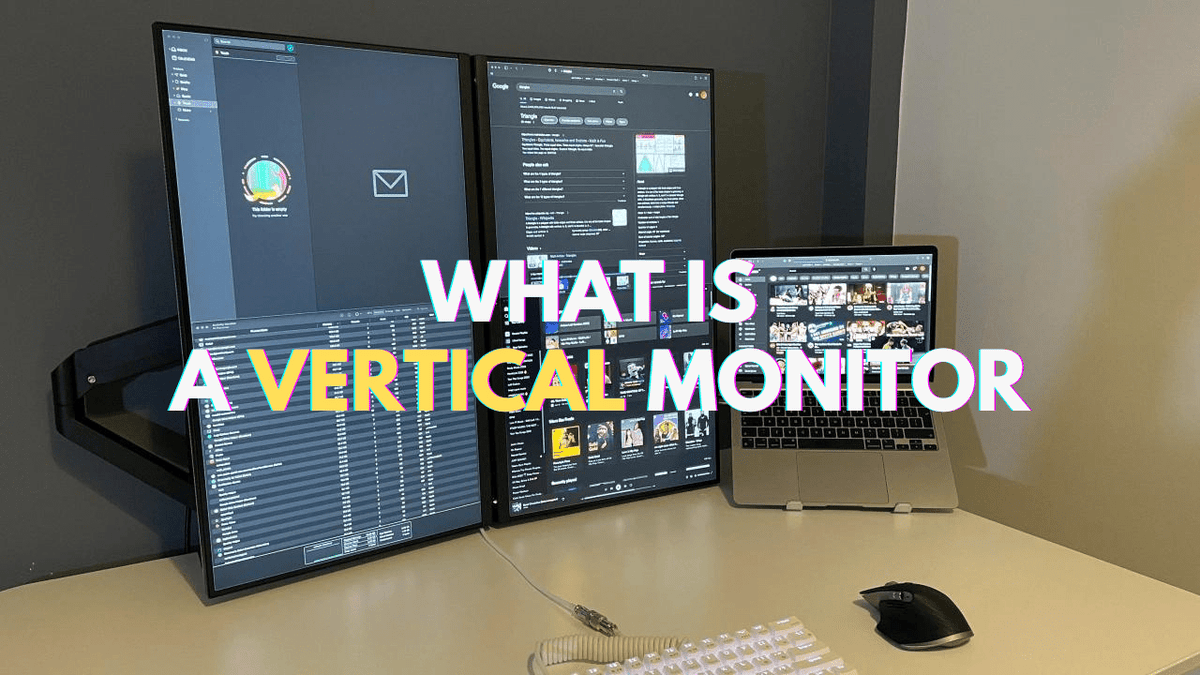 What is a Vertical Monitor and Why You Need One in 2024 - Arzopa
