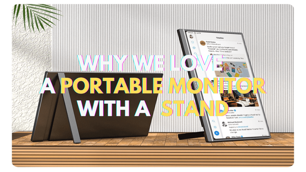 Why We Love the Design of a Portable Monitor with a Stand - Arzopa