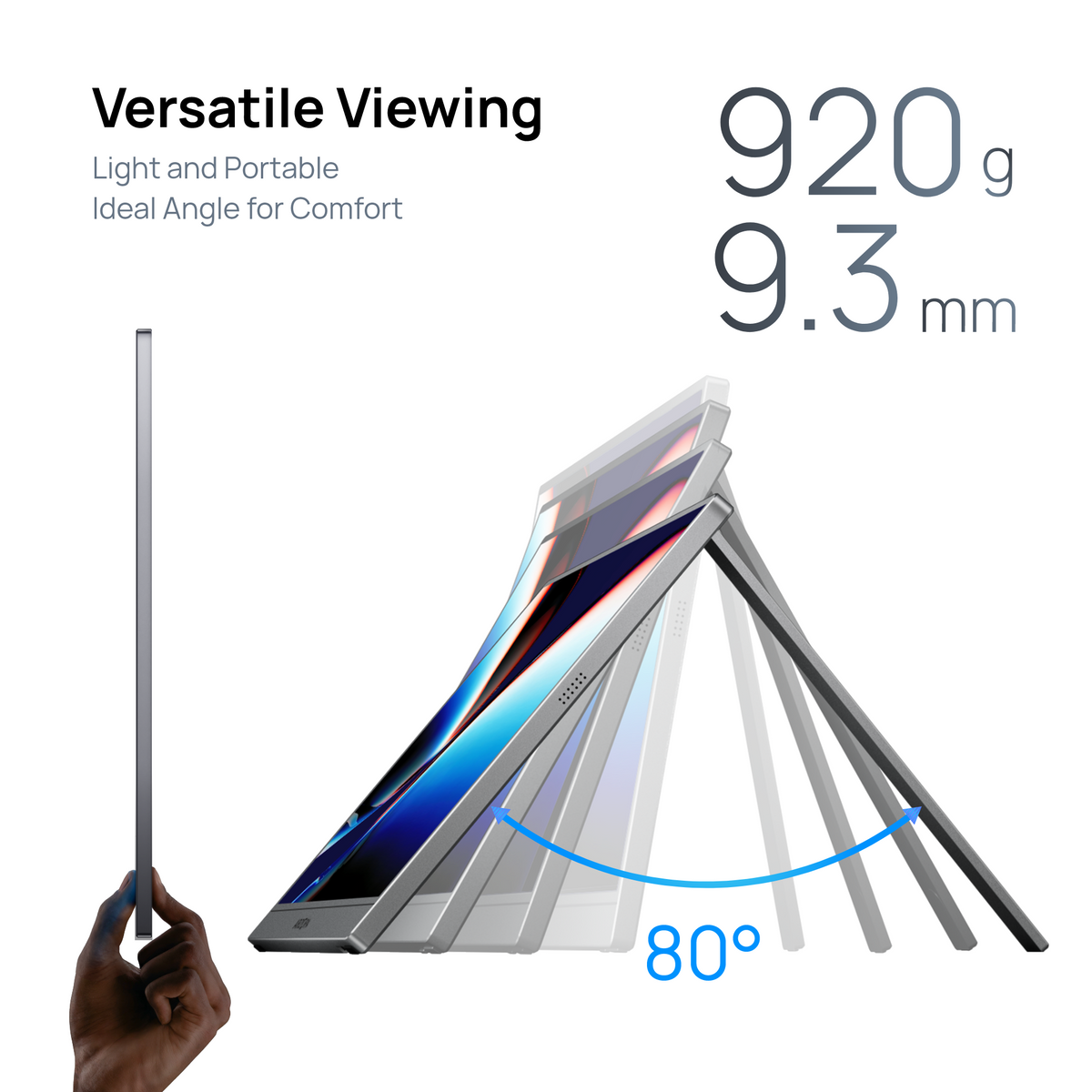 Arzopa Z1C PLUS 17.3" Large 1080p Portable Monitor