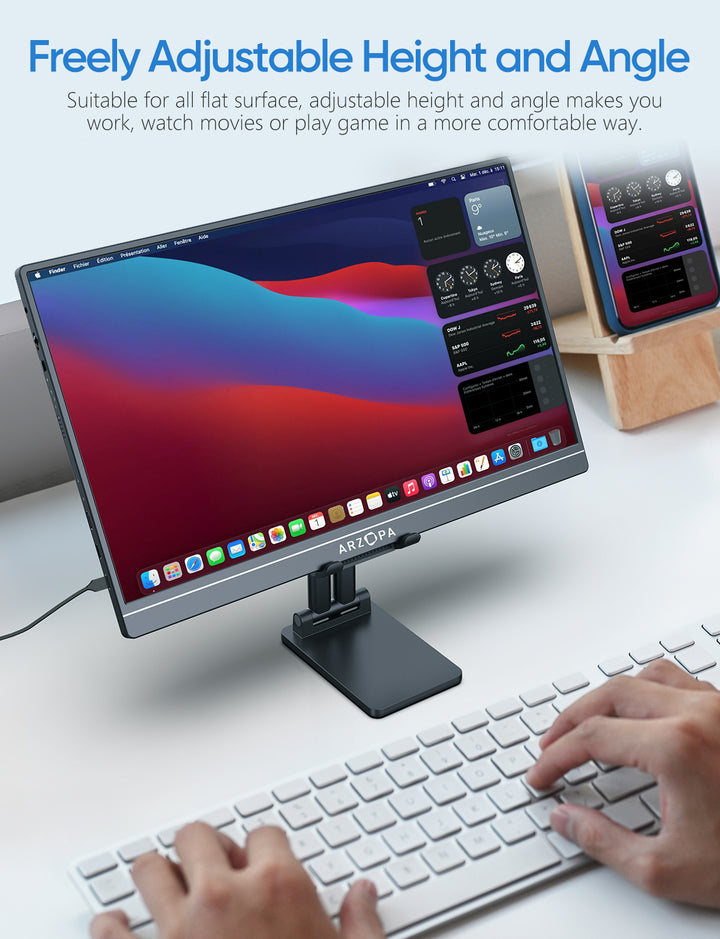 Tablet Stand for Desk Arzopa MultiAngle Tablet Stand Adjustable