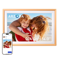 Arzopa D14 Champagne Gold | IPS Digital Photo Frame with 32GB Storage