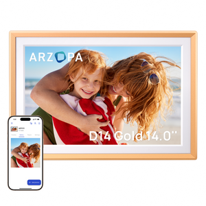 Arzopa D14 Champagne Gold | IPS Digital Photo Frame with 32GB Storage