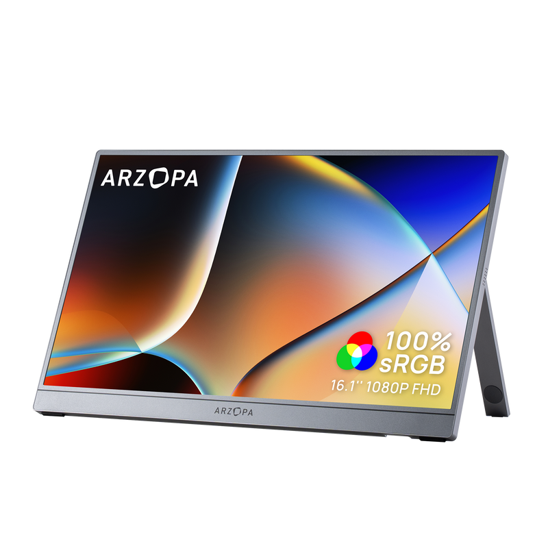 Arzopa Z1C 16.1" FHD 100%sRGB Best Portable Screen Gray