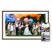 ARZOPA D15 15.6” WiFi Digital Photo Frame| Elegant Brown&Anti-Glare