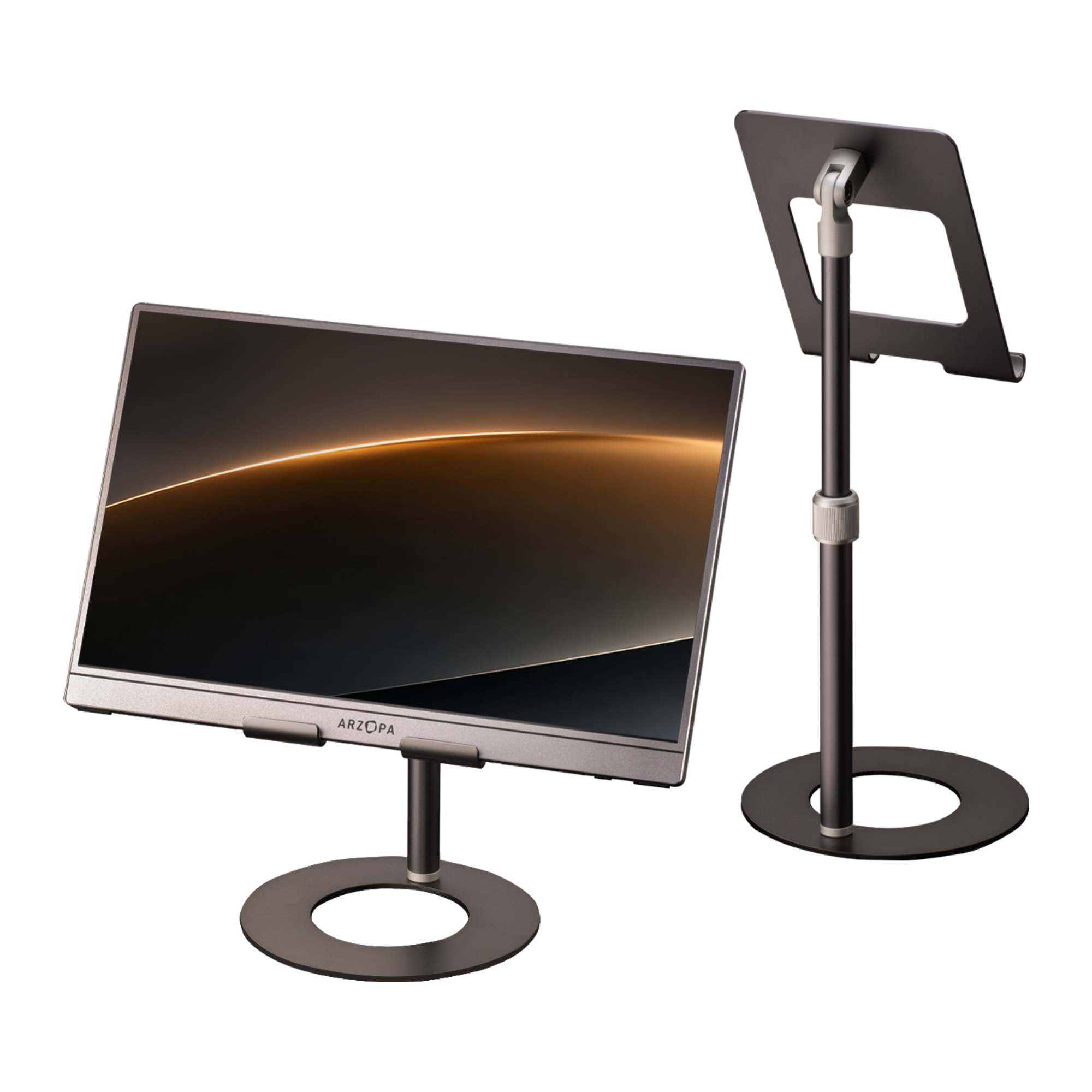 Arzopa Adjustable Portable Monitor Stand for Desk