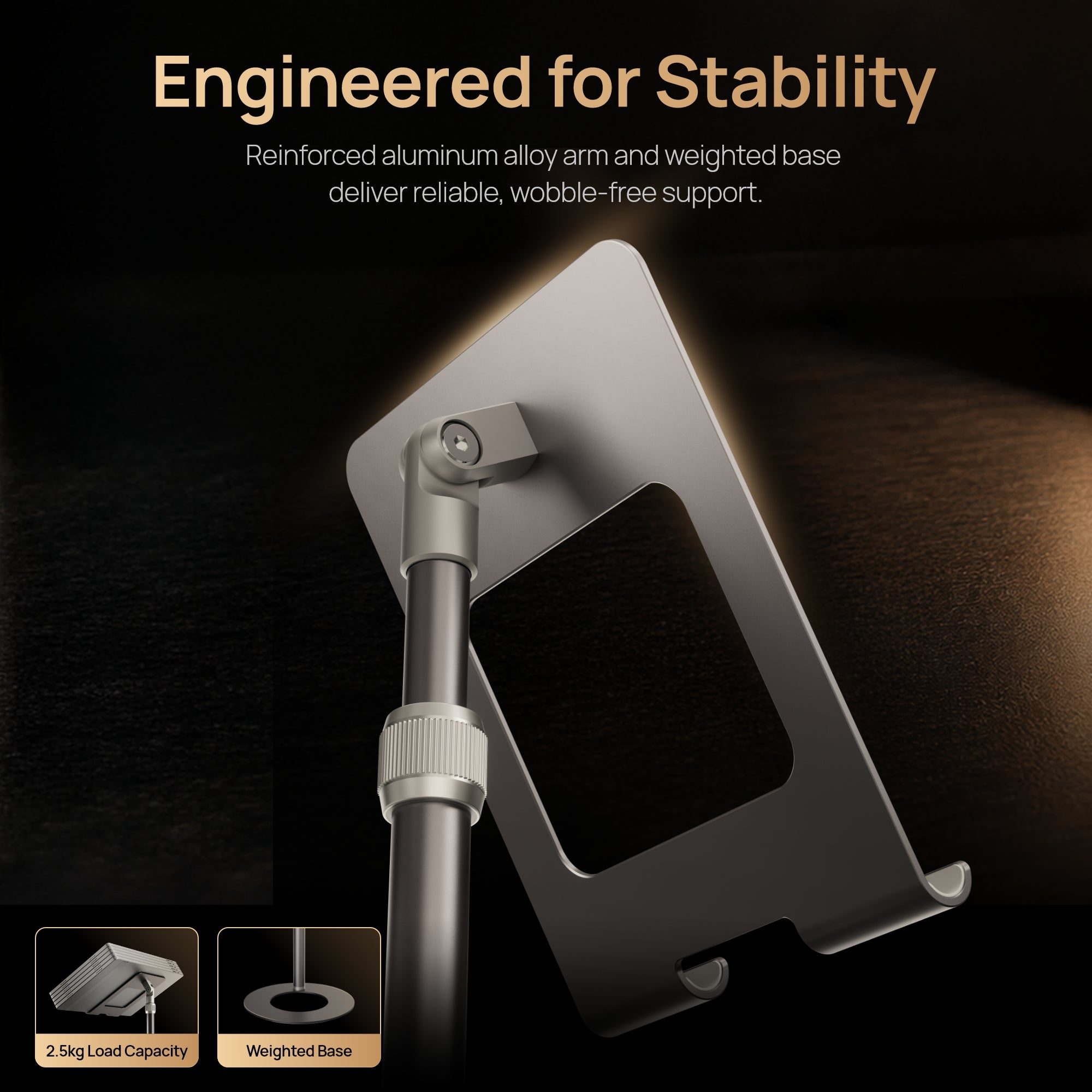 Arzopa Adjustable Portable Monitor Stand for Desk