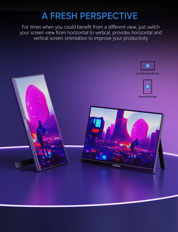 Arzopa Z1FC 144Hz Portable Gaming Monitor | 16.1