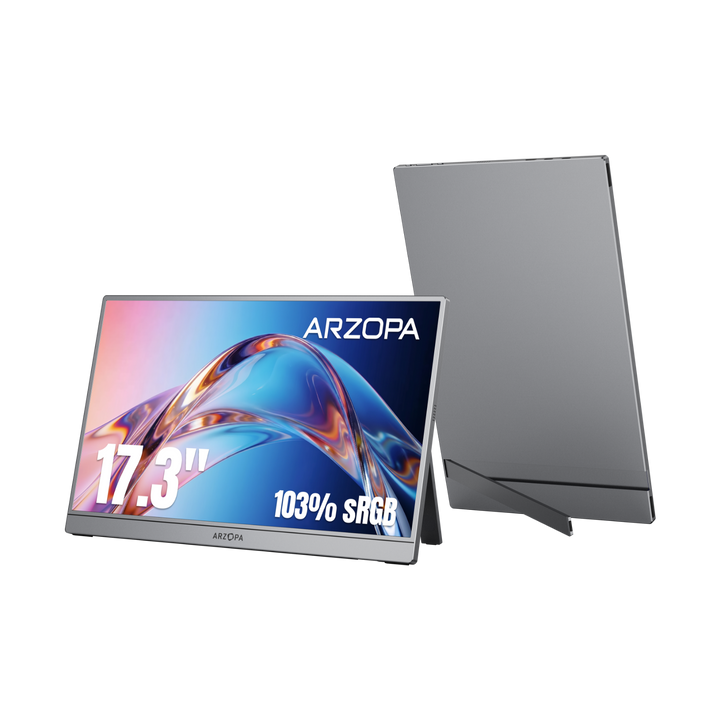 Arzopa Z1C PLUS 17.3" Large 1080p Portable Monitor