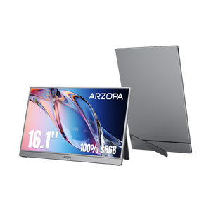 Arzopa Z1C 16.1" FHD 100%sRGB Best Portable Screen Gray