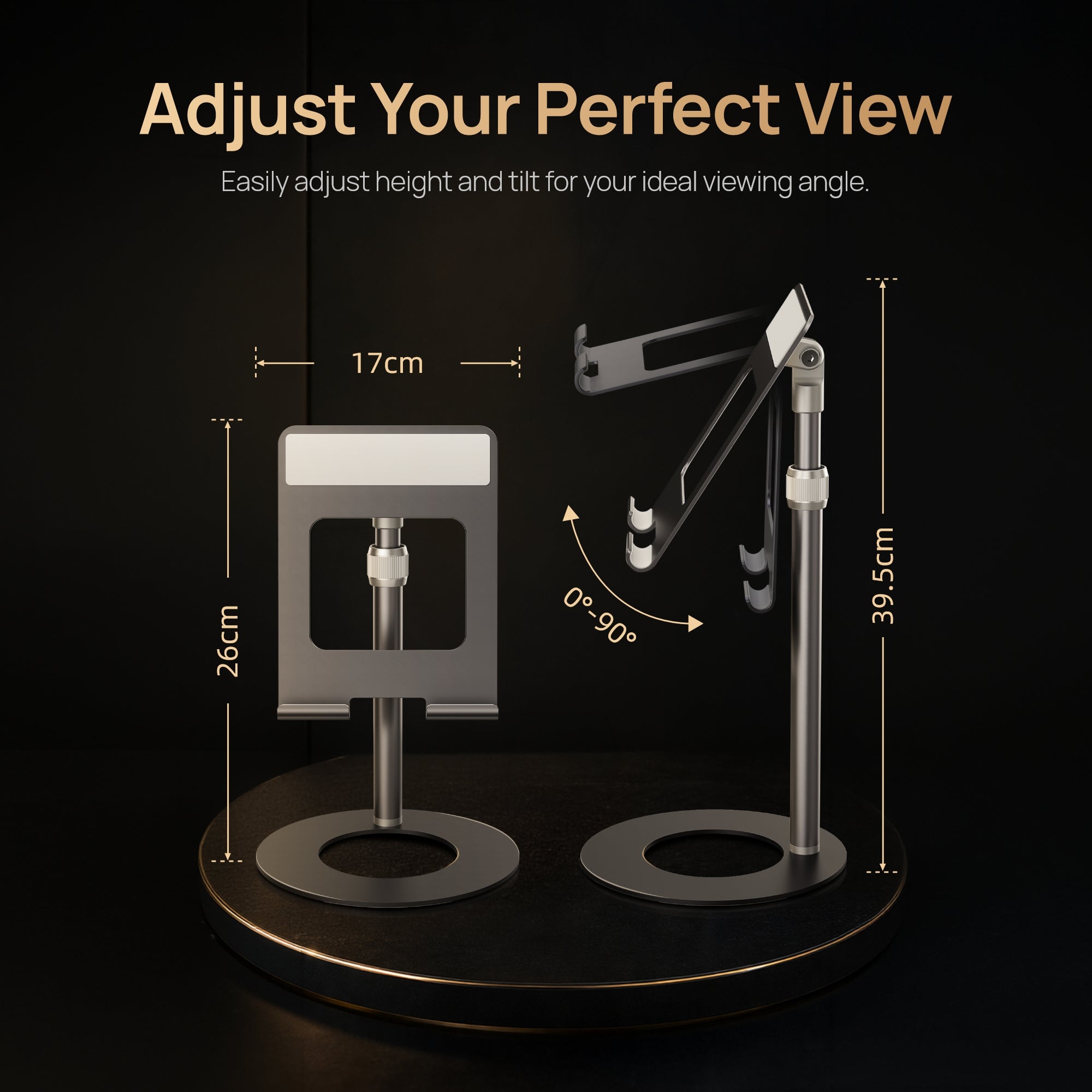 Arzopa Adjustable Portable Monitor Stand for Desk