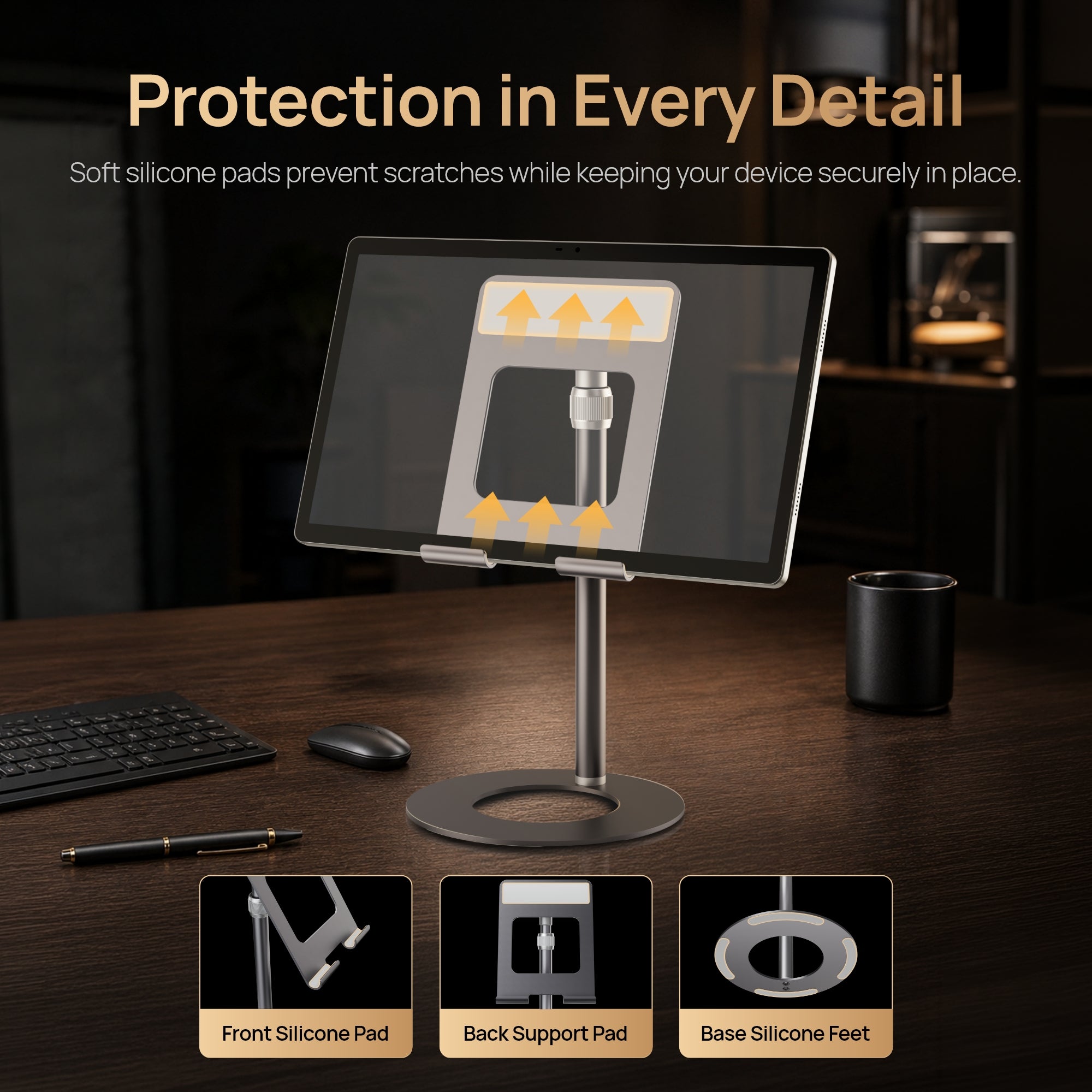 Arzopa Adjustable Portable Monitor Stand for Desk