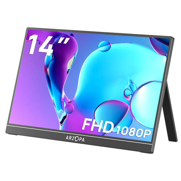 Arzopa A1S Ultra-Thin Portable Monitor | 14” FHD 1080P