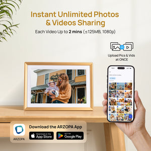 Arzopa D10 Champagne Gold | 10.1" Digital Photo Frame