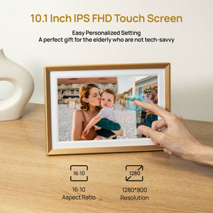 Arzopa D10 Champagne Gold | 10.1" Digital Photo Frame