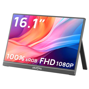 Arzopa Z1C Portable Monitor | 16.1" FHD 100%sRGB Display