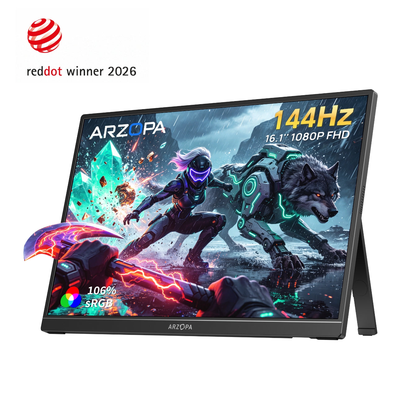 Arzopa Z1FC 16.1" 144Hz IPS Laptop Portable Monitor