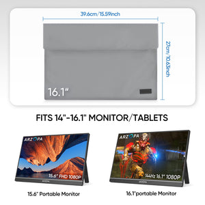 Arzopa 16.1" Portable Monitor Sleeve Bag - Arzopa