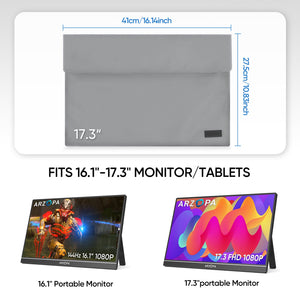 Arzopa 17.3" Portable Monitor Sleeve Bag - Arzopa