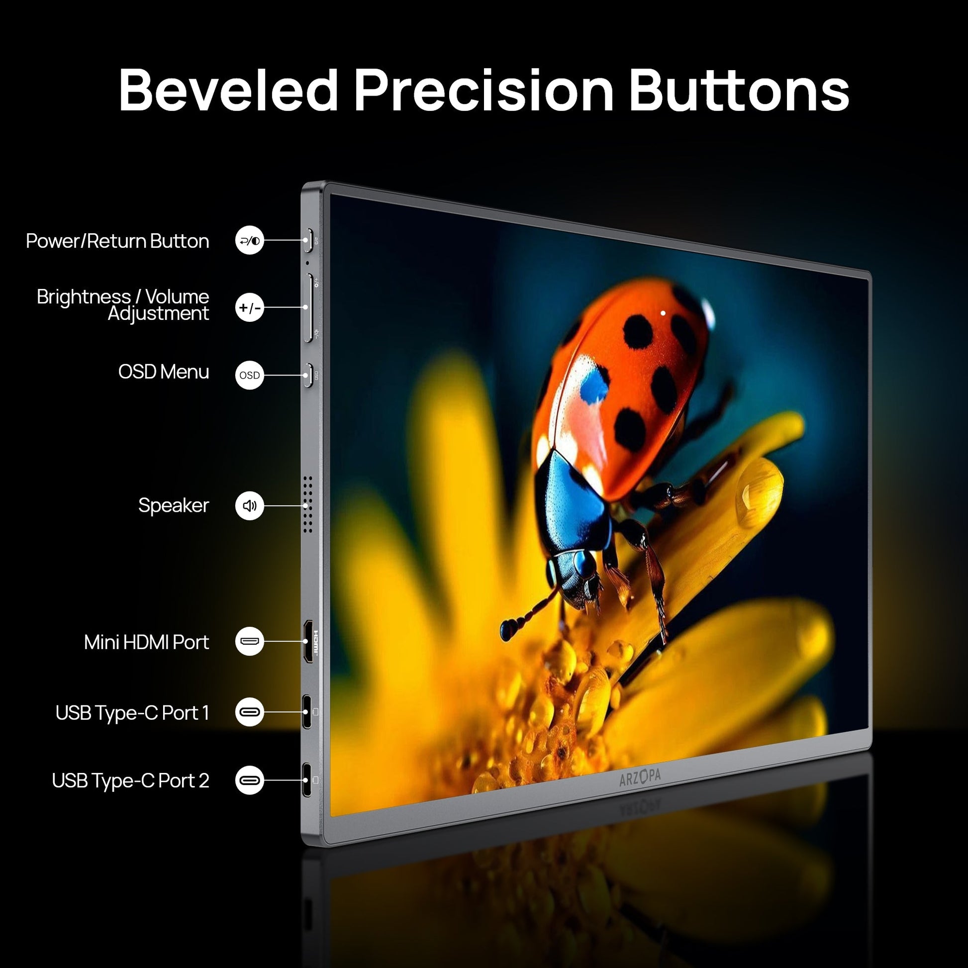 Arzopa A3C Pro 13.3" FHD OLED Portable Monitor - Arzopa