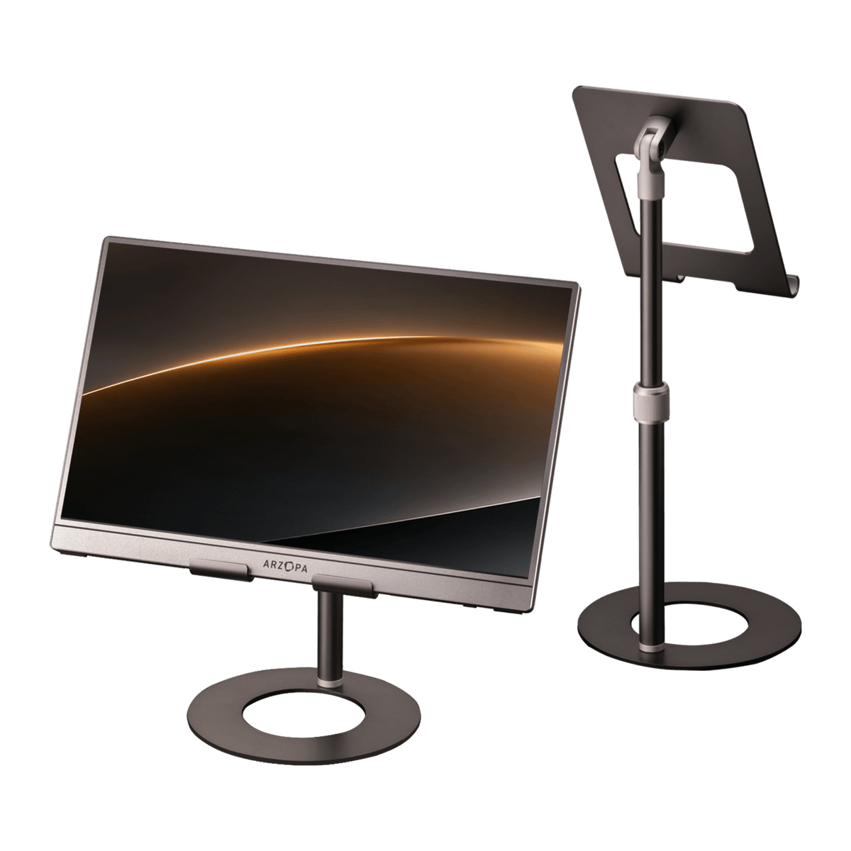 Arzopa Adjustable Portable Monitor Stand for Desk - Arzopa