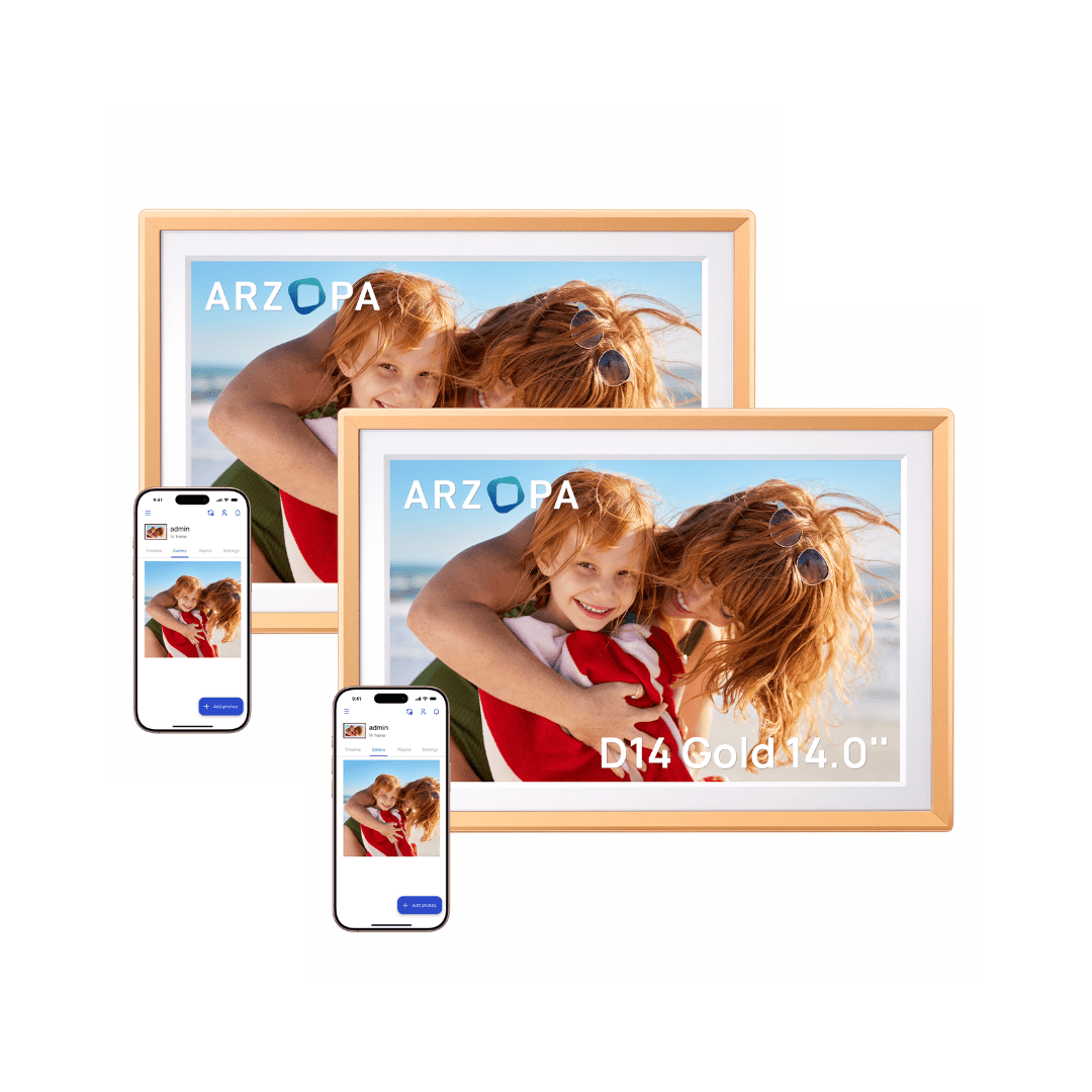 Arzopa D10 Champagne Gold | 10.1" Digital Photo Frame - Arzopa