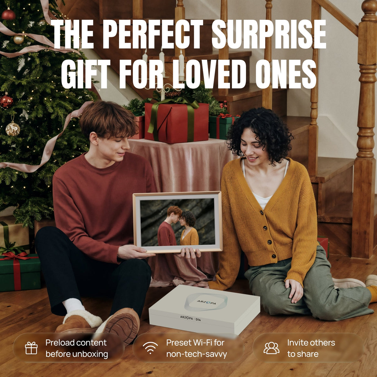 Arzopa D14 | 14" Digital Photo Frame - Arzopa