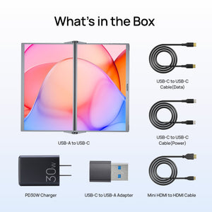 Arzopa E1 15.6" Portable Dual-Screen Monitor - Arzopa