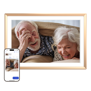 Arzopa D14 Champagne Gold | IPS Digital Photo Frame with 32GB Storage