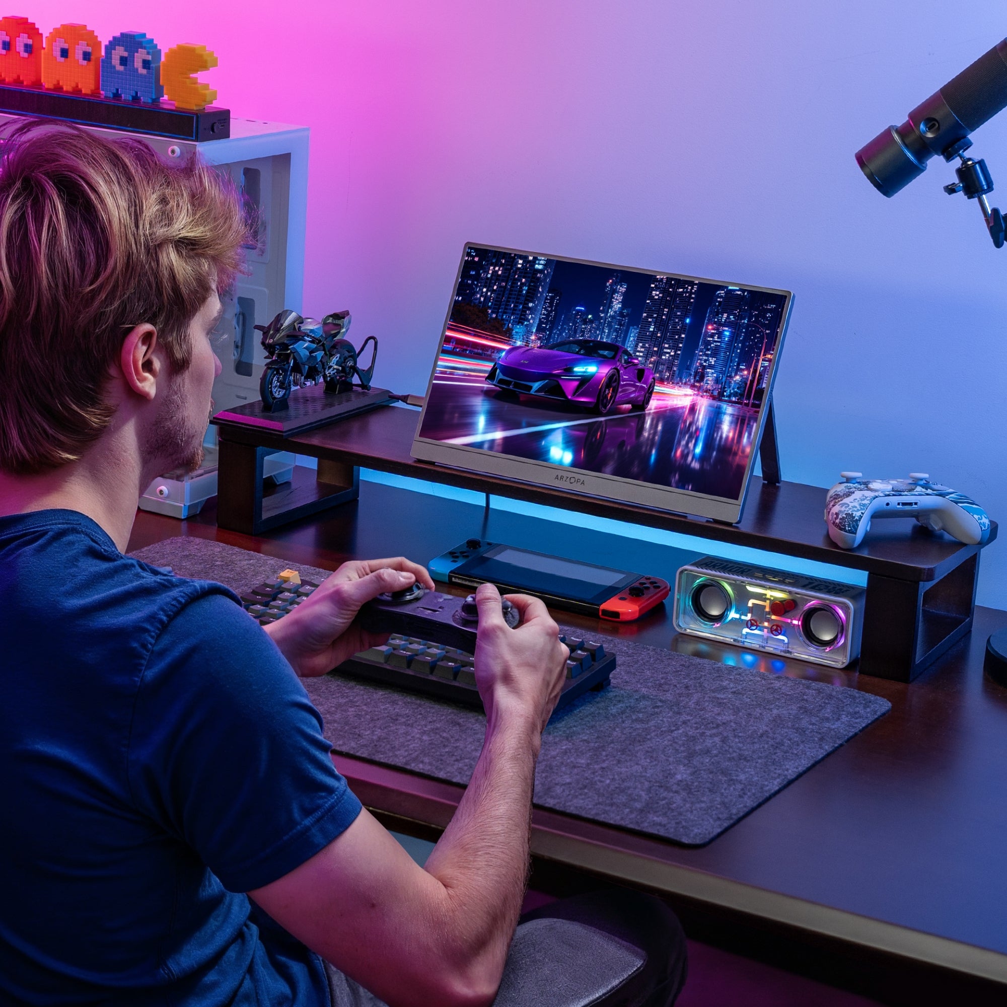 Arzopa Z3FC Gray - 16.1” 1440p 180Hz Best FreeSync Portable Monitor