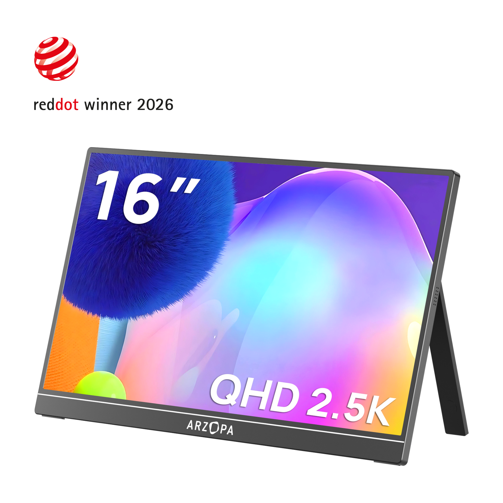 Arzopa Z1RC 16" 2.5K 16:10 Portable Monitor 123%sRGB