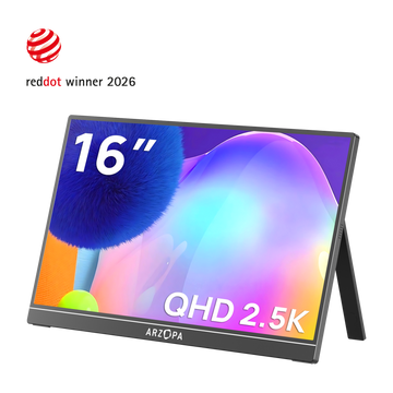 Arzopa Z1RC 16" 2.5K 16:10 Portable Monitor 123%sRGB