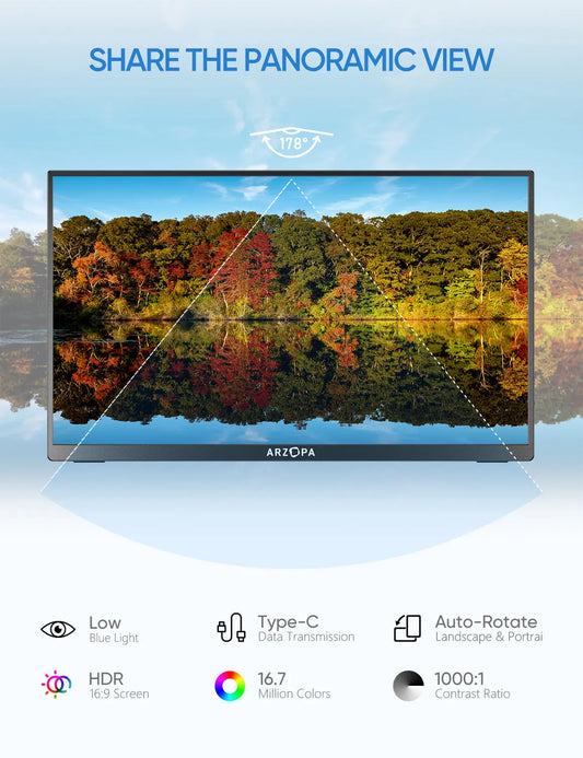 A1 Gamut Tragbarer 14-Zoll-FHD-Monitor